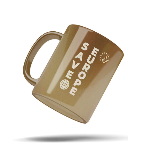 Save Europe - Vertical Crest Ceramic Mug